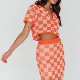 Byron Bay Crochet Maxi Skirt Sunset