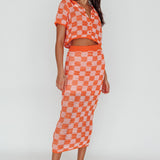 Byron Bay Crochet Maxi Skirt Sunset