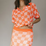 Byron Bay Crochet Maxi Skirt Sunset