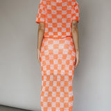 Byron Bay Crochet Maxi Skirt Sunset