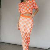 Byron Bay Crochet Maxi Skirt Sunset