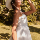 Always & Forever High-Low Midi Dress White