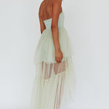 Always & Forever High-Low Midi Dress Sage