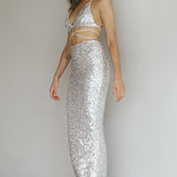 Zefa Sequin Triangle Top Sherbet