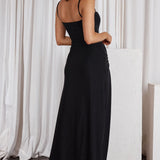 Stand Out Twist Detail Maxi Dress Black