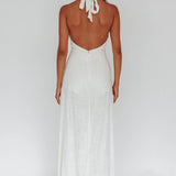 La Habra Halterneck Romper White