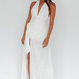 La Habra Halterneck Romper White