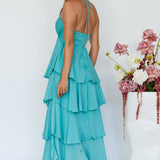 Catalina Tiered Ruffle Maxi Dress Mint