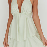 Catalina Tiered Ruffle Maxi Dress Sage