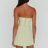 Ventura Bustier Crop Top Suit Mint