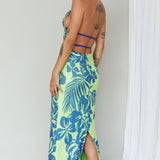 Fiji Feeling Midi Dress Tropical Kiwi