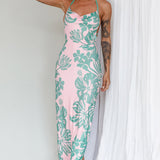 Fiji Feeling Midi Dress Tropical Pink