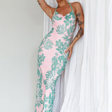 Fiji Feeling Midi Dress Tropical Pink