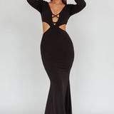 Dress Codes Cut-Out Maxi Dress Black