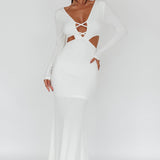 Dress Codes Cut-Out Maxi Dress White