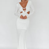 Dress Codes Cut-Out Maxi Dress White
