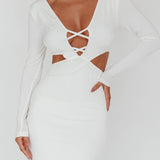 Dress Codes Cut-Out Maxi Dress White