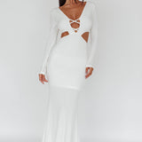 Dress Codes Cut-Out Maxi Dress White