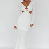 Dress Codes Cut-Out Maxi Dress White