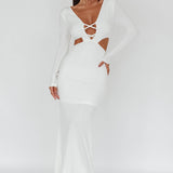 Dress Codes Cut-Out Maxi Dress White