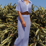 Summer Sunset Crochet Maxi Skirt Lavender
