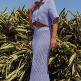 Summer Sunset Crochet Top Lavender