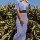 Summer Sunset Crochet Top Lavender