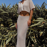 Summer Sunset Crochet Top Oat
