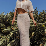 Summer Sunset Crochet Top Oat