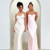 Twilight Tango One-Shoulder Maxi Dress Champagne