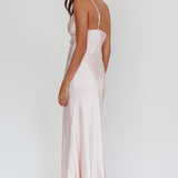 Twilight Tango One-Shoulder Maxi Dress Blush
