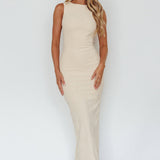 Catalina Island Sleeveless Maxi Dress Cream