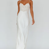 Evening Star Lace Bodice Maxi Dress Ivory