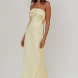 Kona Strapless Open Back Maxi Dress Butter