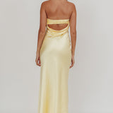 Kona Strapless Open Back Maxi Dress Butter