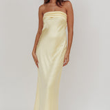 Kona Strapless Open Back Maxi Dress Butter