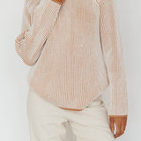 Trafalgur Ribbed Knit Sweater Camel