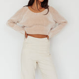 Trafalgur Ribbed Knit Sweater Camel