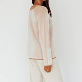 Trafalgur Ribbed Knit Sweater Camel