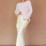 Trafalgur Ribbed Knit Sweater Pink