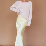 Trafalgur Ribbed Knit Sweater Pink