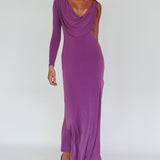Star Walker One Sleeve Maxi Dress Purple