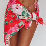 Sunshine Coast Floral Sarong Cover Up Pink
