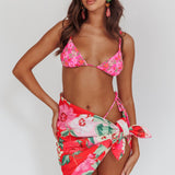 Sunshine Coast Floral Sarong Cover Up Pink