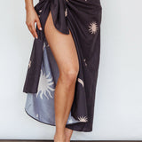 Sunshine Coast Multi-Way Scarf Sun Moon Black