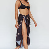 Sunshine Coast Multi-Way Scarf Sun Moon Black
