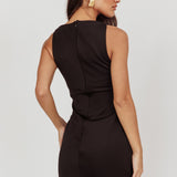 Chella Sleeveless Mini Dress Black