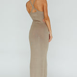 Nalu Keyhole Knit Maxi Dress Sand