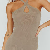 Nalu Keyhole Knit Maxi Dress Sand