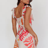 Mykonos Morning Tied Shoulder Mini Dress Seashell Pink